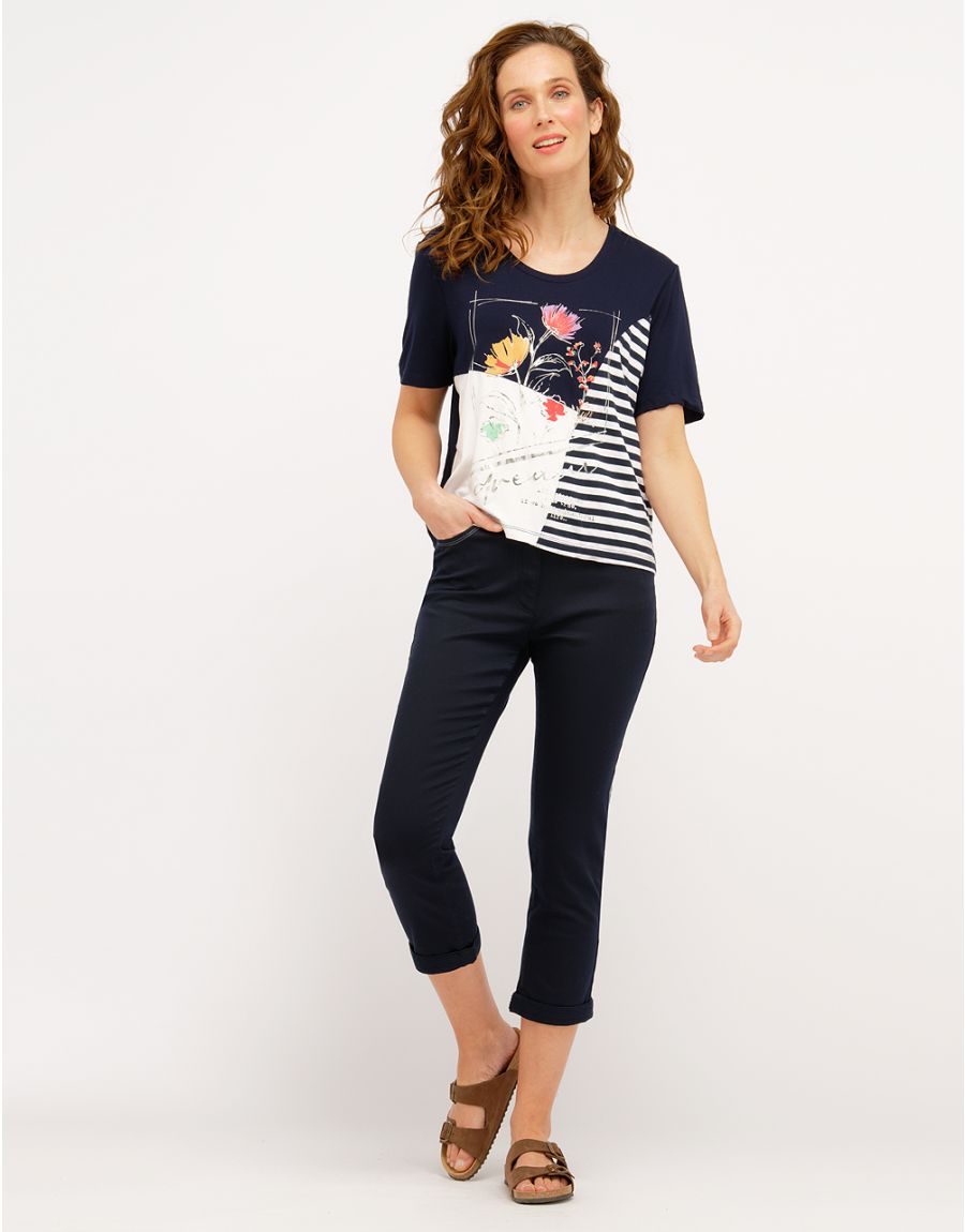 Pantacourt marine chic