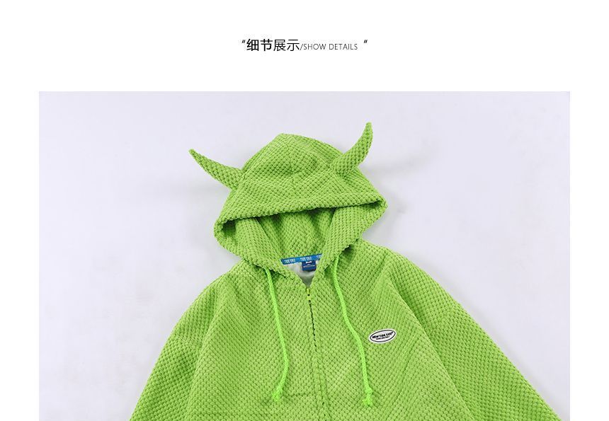 CHIC ERRO - Hoodie met rits en hoornaccent