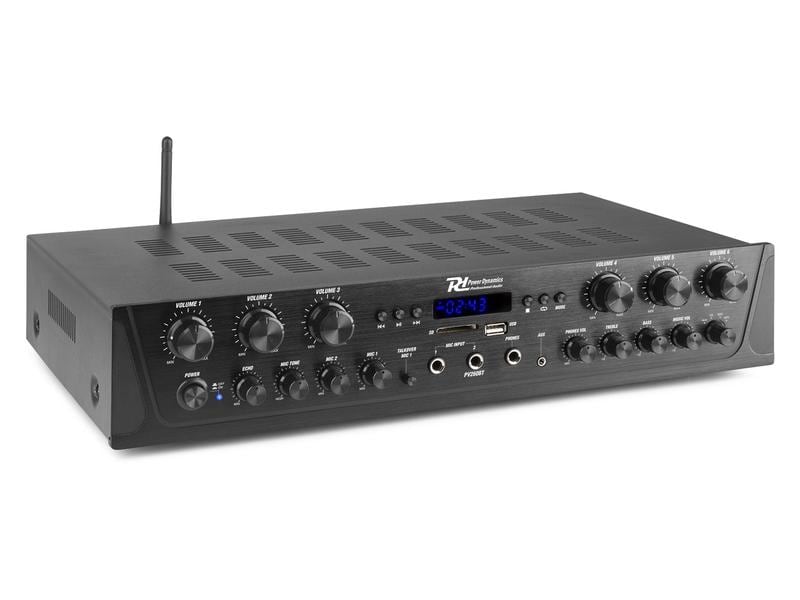 Power Dynamics Verstärker Pro PV260BT 6 Kanal-Verstärker mit Bluetooth, SD, USB und FM Radio