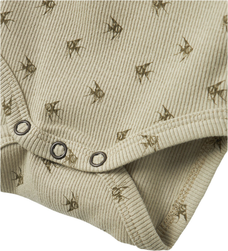 Lil' Atelier NBMGAGO KIP LS SLIM BODY LIL Moss gray