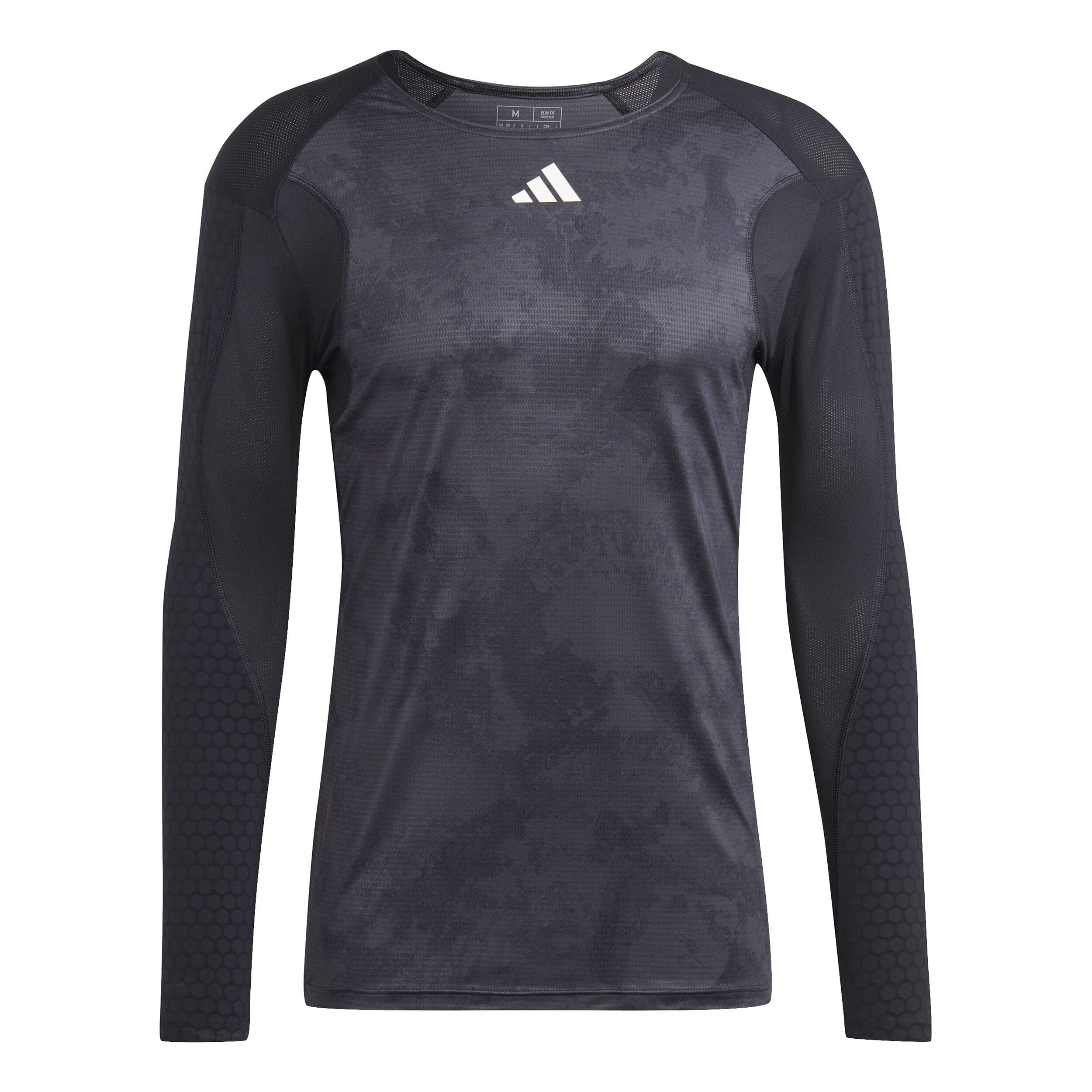 adidas Paris Haut Manches Longues Hommes - Gris Foncé, Noir