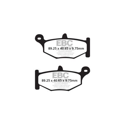 Plaquettes de freins EBC Organique arrière