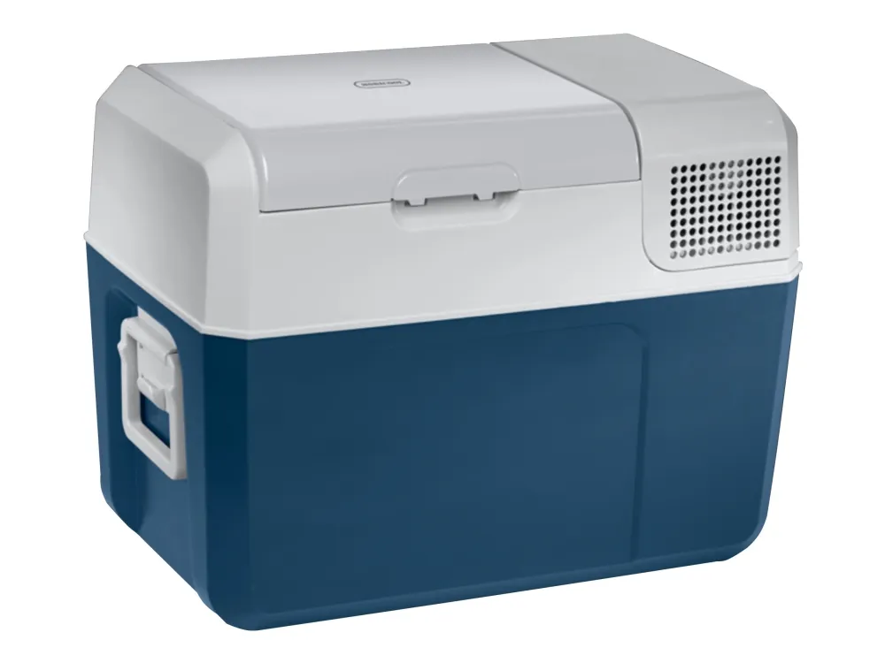 Mobicool MCF40 - Transportabelt køleskab - bredde: 36.5 cm - dybde: 58.4 cm - højde: 44.6 cm - 38 liter - Klasse C - blå/grå