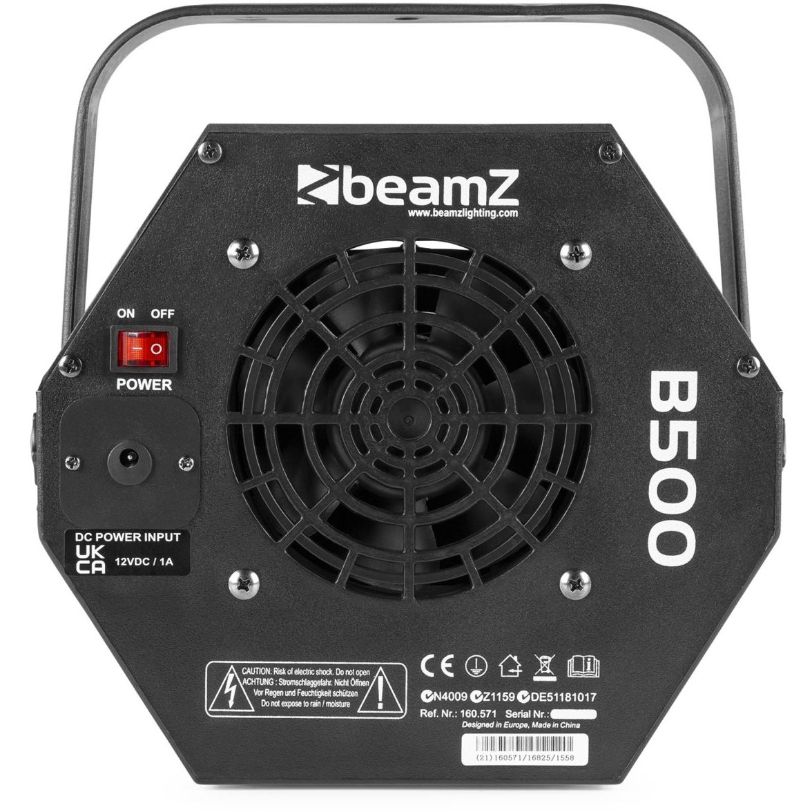 BeamZ B500 bellenblaasmachine met ophangbeugel