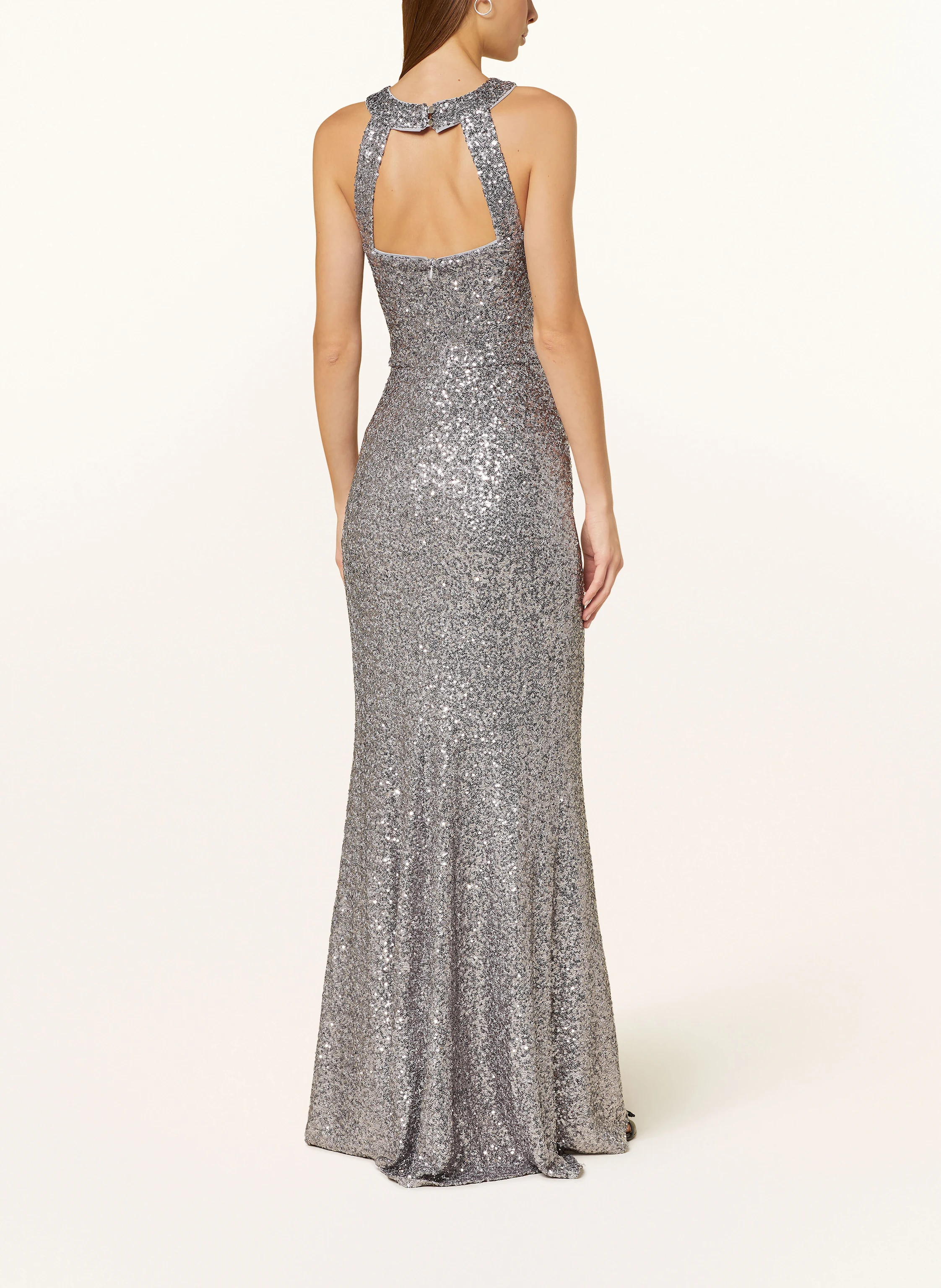 SWING Abendkleid mit Pailletten und Cut-out