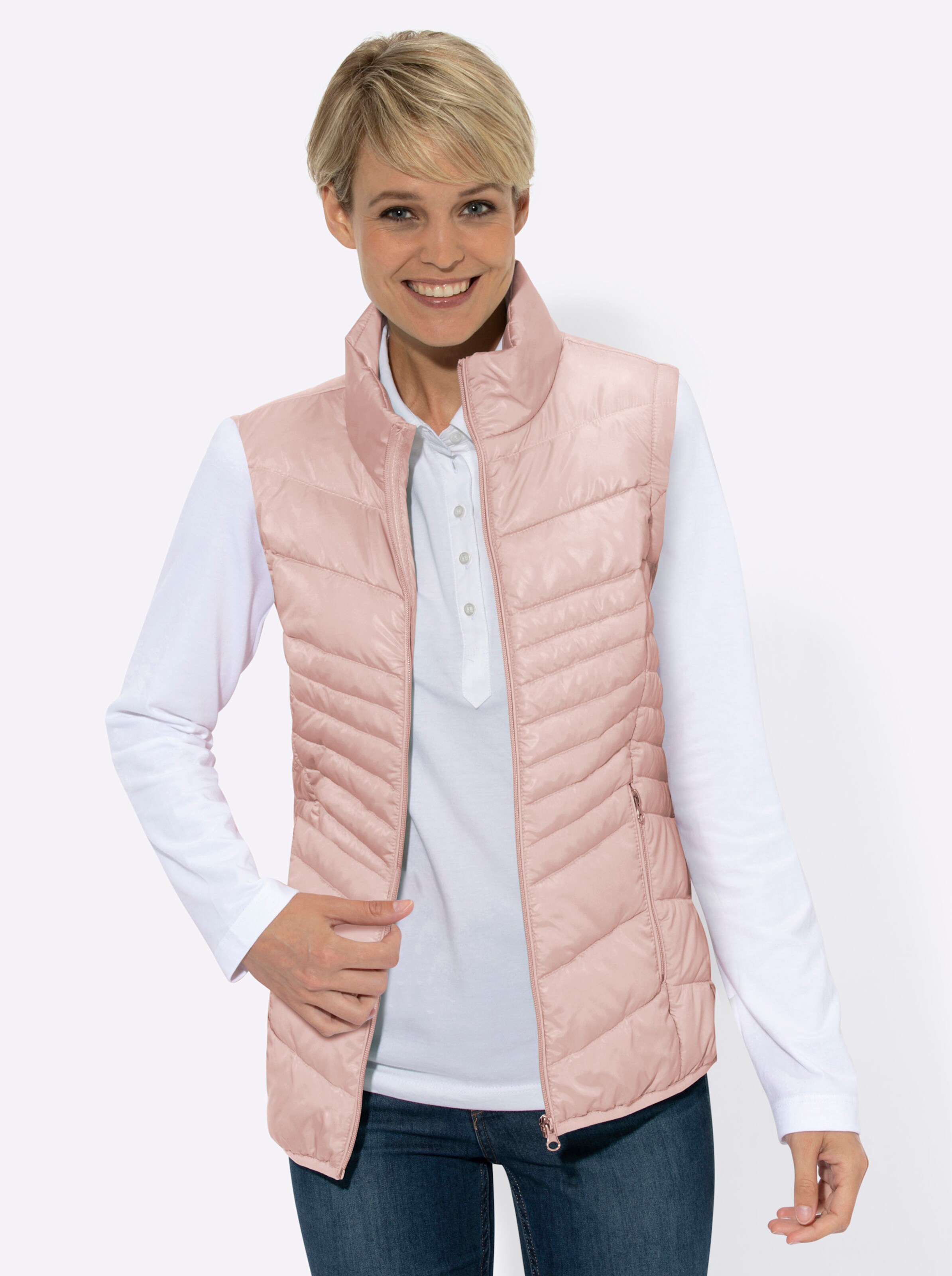 Steppjacke in puder