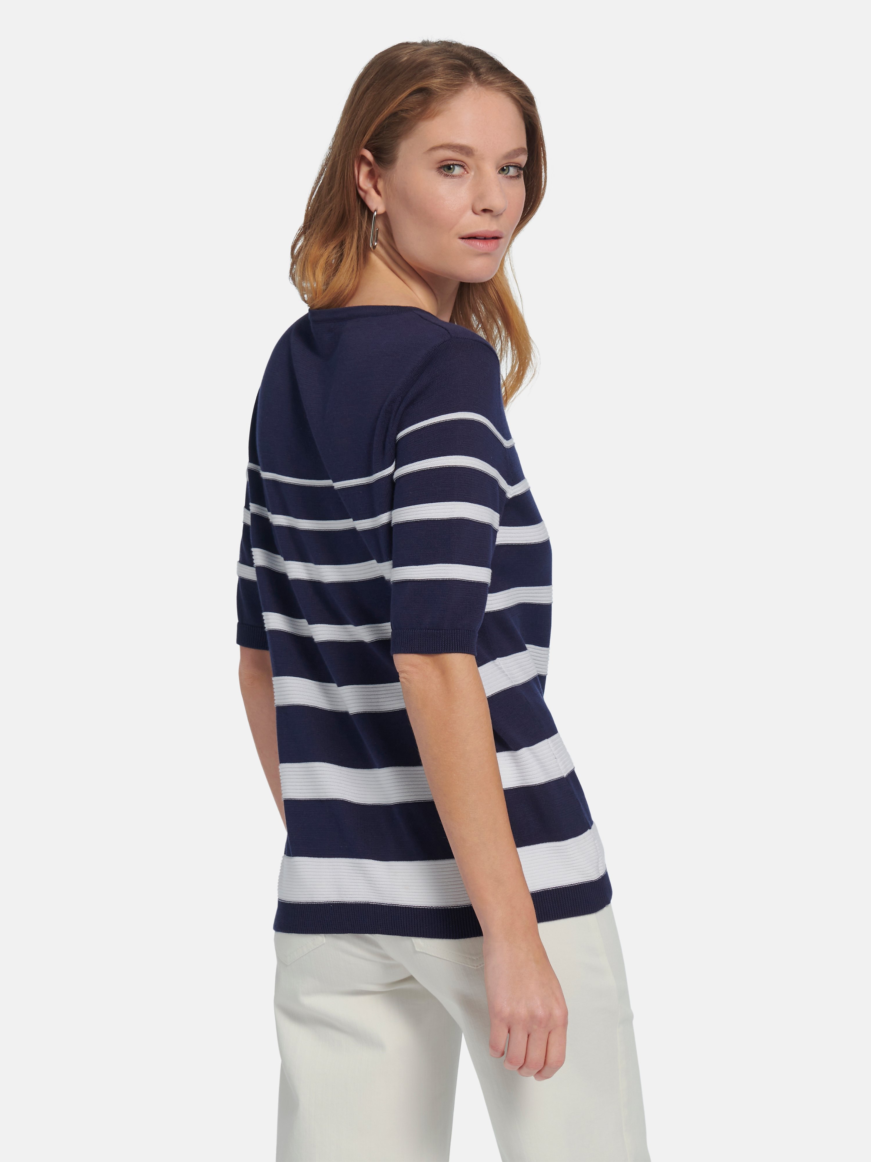 Rundhals-Pullover aus 100% SUPIMA®-Baumwolle