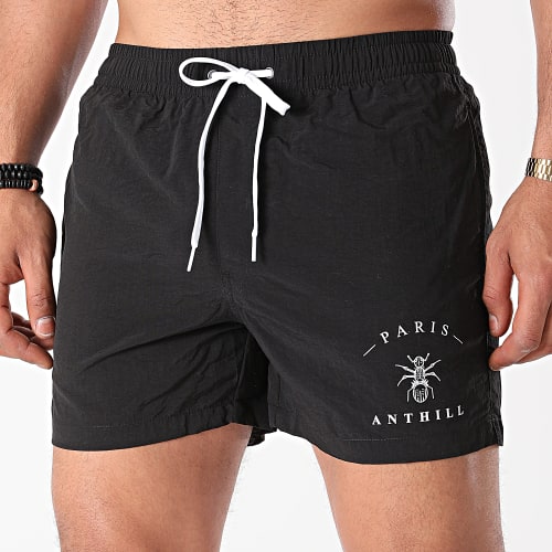 Short De Bain Logo Noir