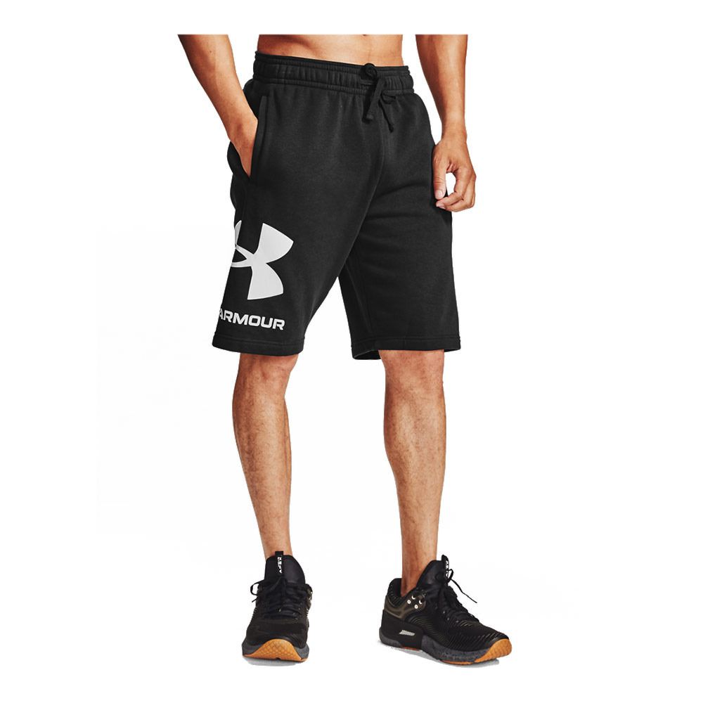 Under Armour RIVAL FLEECE BIG LOGO - Short Homme noir
