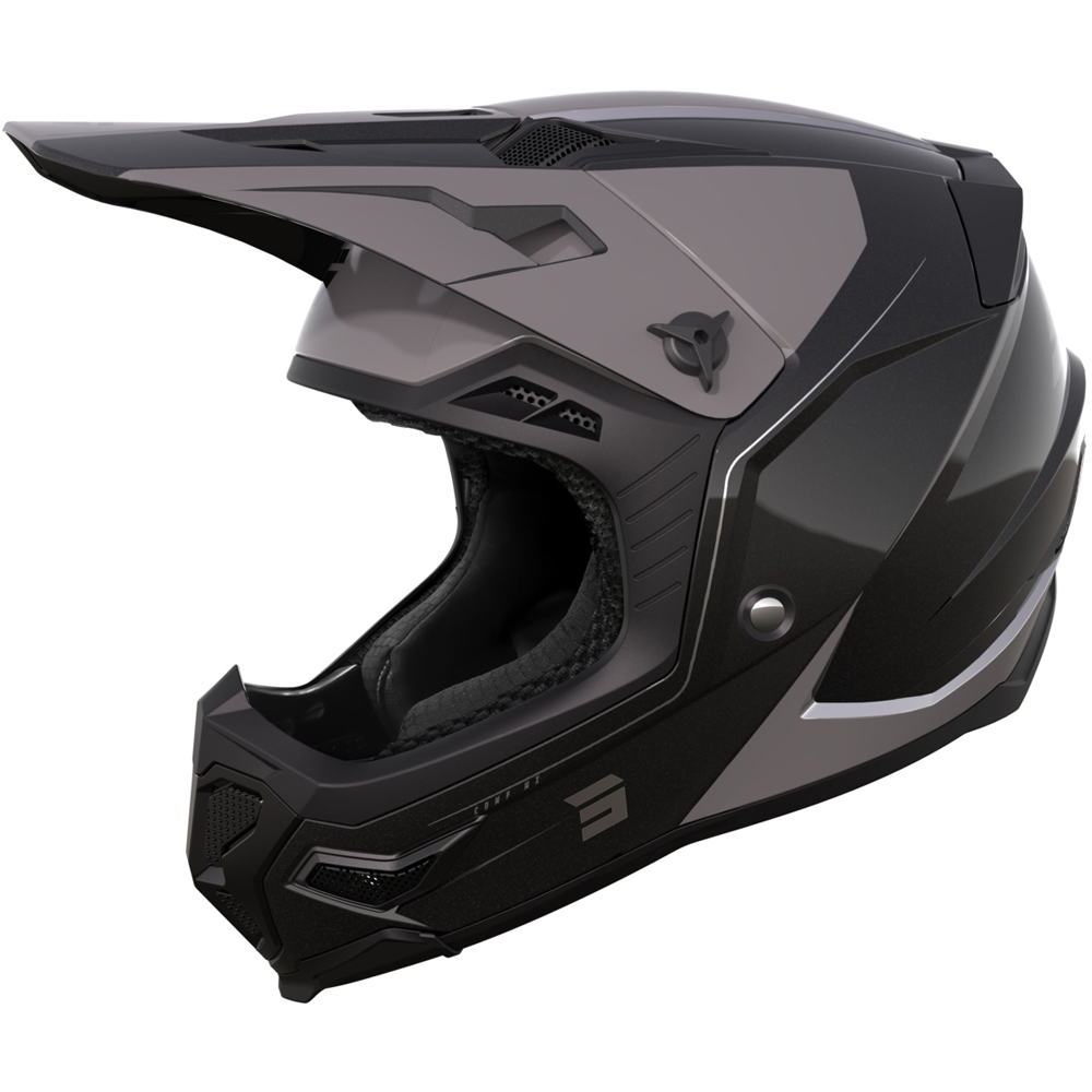 Shot - Casque Core Comp Noir Mat / Noir Brillant / Gris