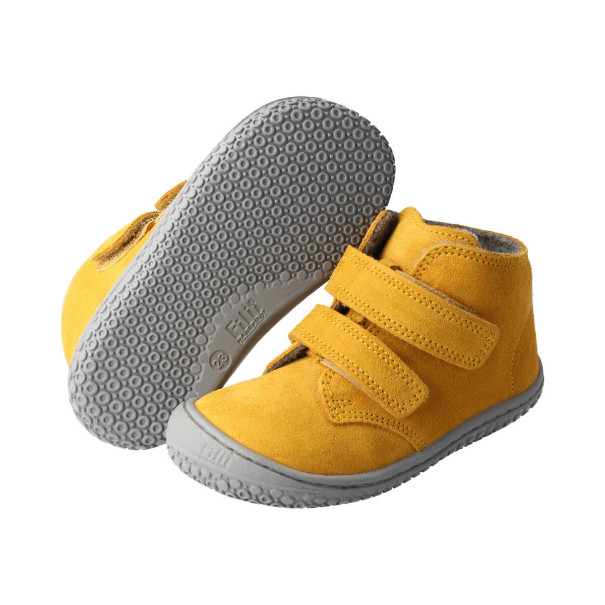 SL40013-F4 mustard SNAIL velours fleece velcro Weite/S