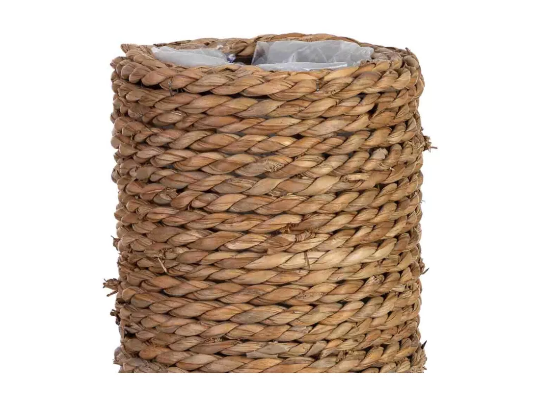 Vase en corde 17x17x49h cm