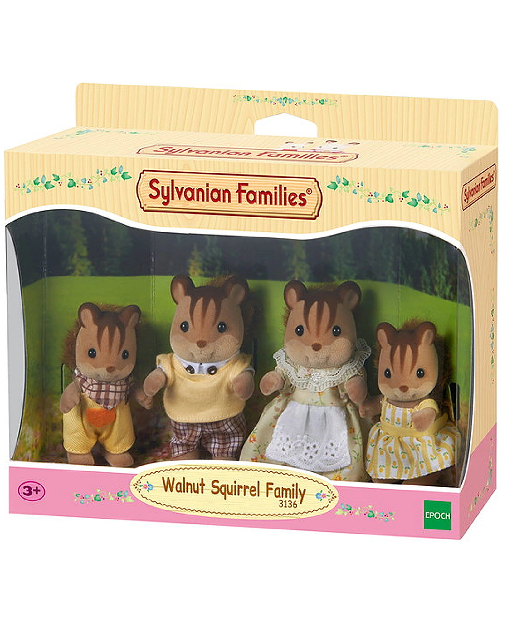 Sylvanian Families 4172 Walnuss Eichhörnchen Familie Knacks