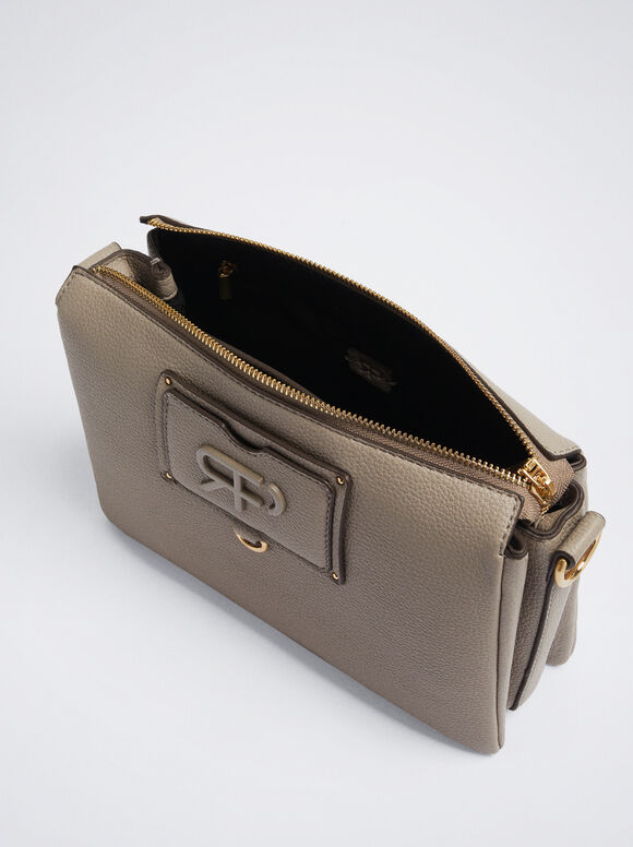 Bolsa transversal para uso diário - Marrom