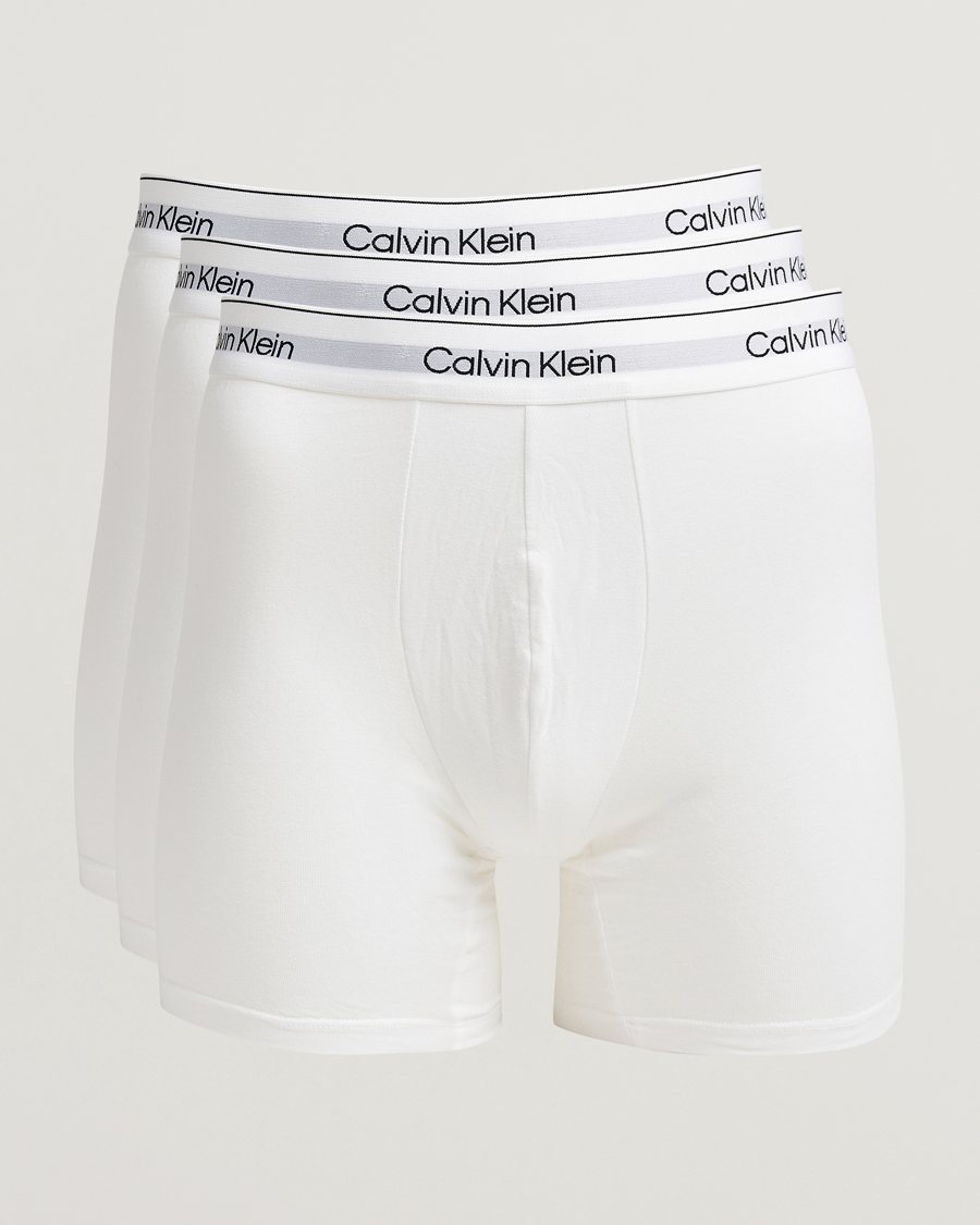 Calvin Klein 3-Pack Icon Cotton Stretch Boxer Brief White