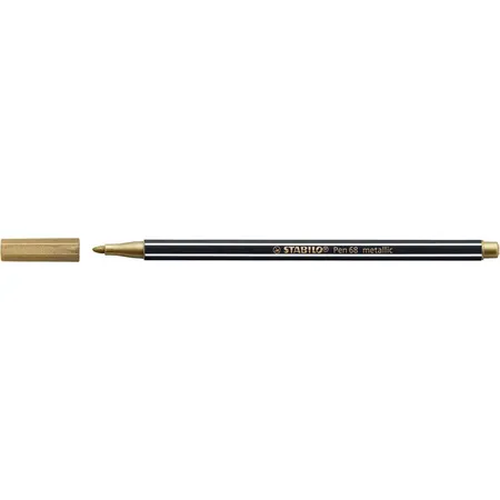 Premium Metallic-Filzstift - STABILO Pen 68 metallic - Einzelstift - gold