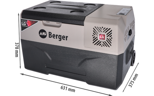 Berger B-T Kompressor Kühlboxen mit Rollen 12/24/230V