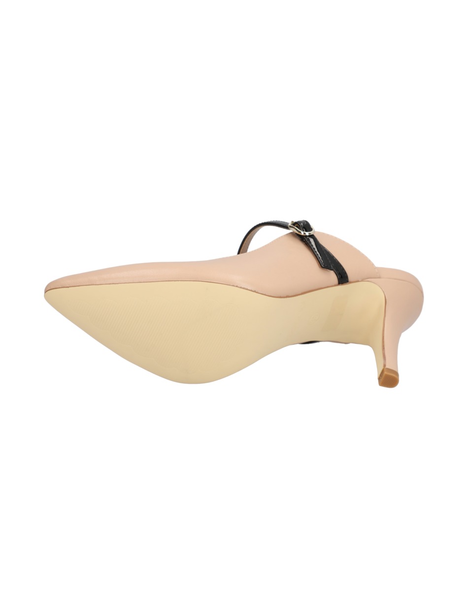Glattleder Pantoffel