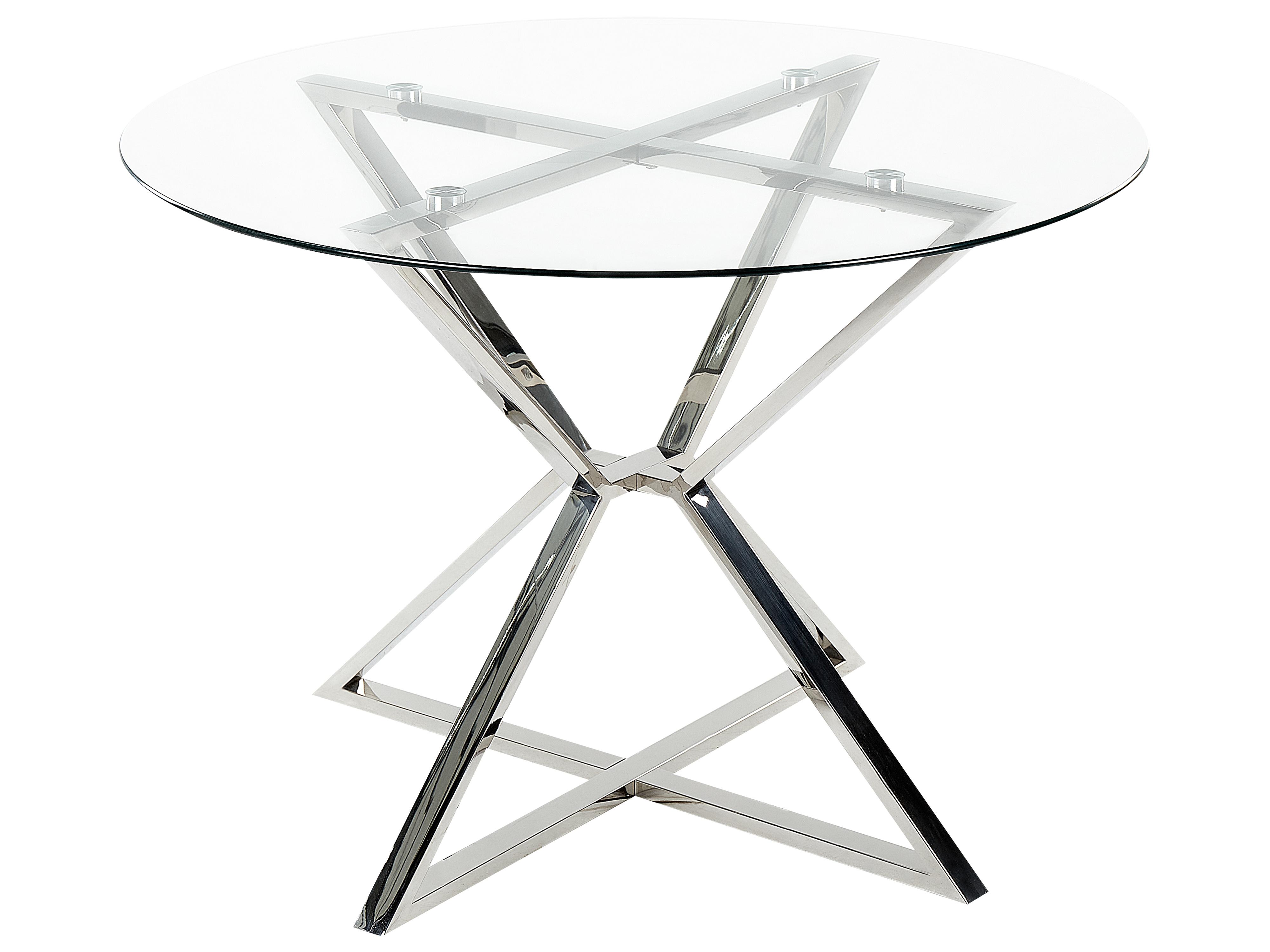 Eettafel BOSCO Zilver 105 cm Veiligheidsglas 105 cm