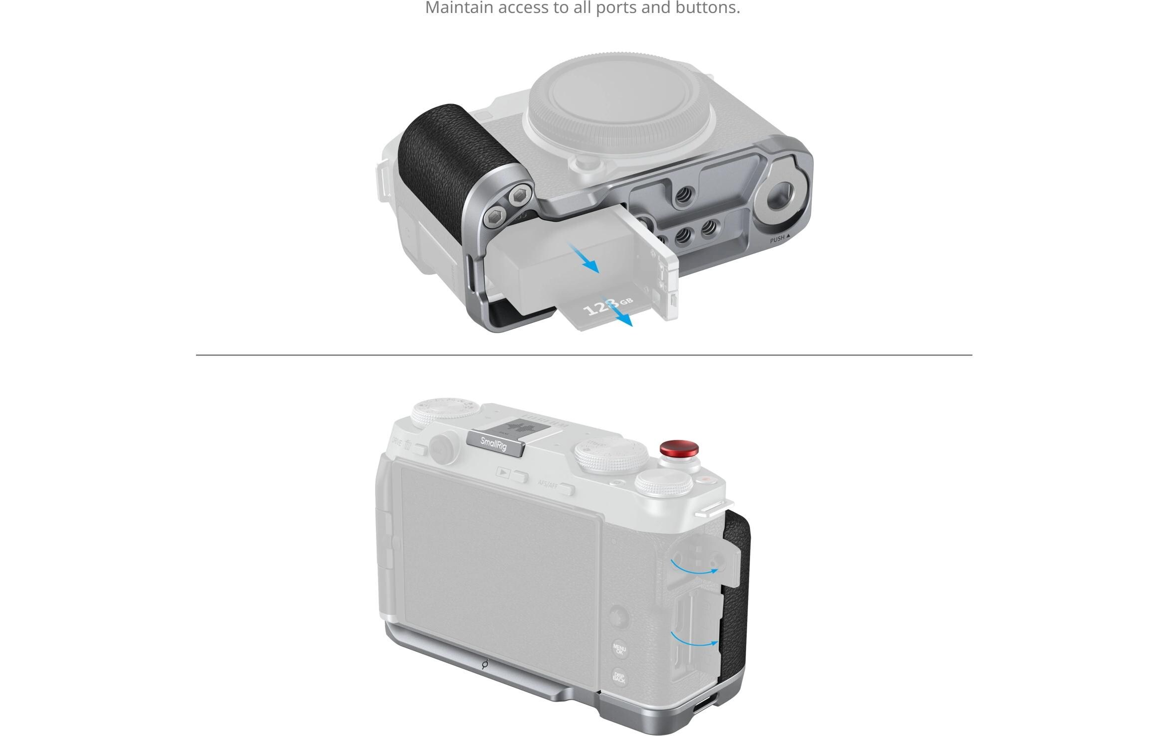 L-Winkel Mount PlateVielseitige Halterung für die X-M5 Silver