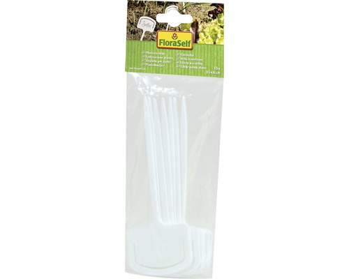 FloraSelf kunststof plantenlabels, 15 stuks
