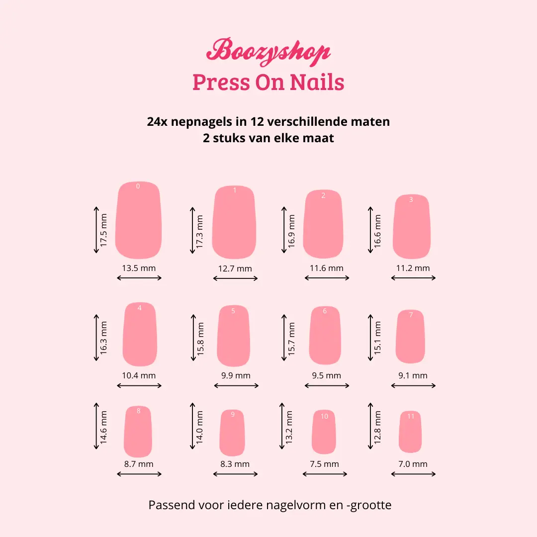 Press On French Nails Flowers Multicolor