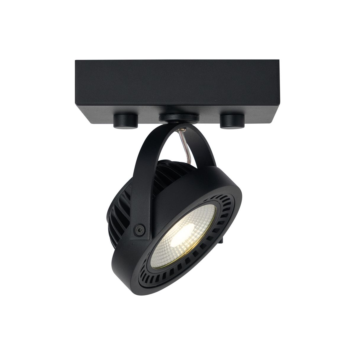 Moderne opbouw spot zwart incl. LED dimbaar - Apollo