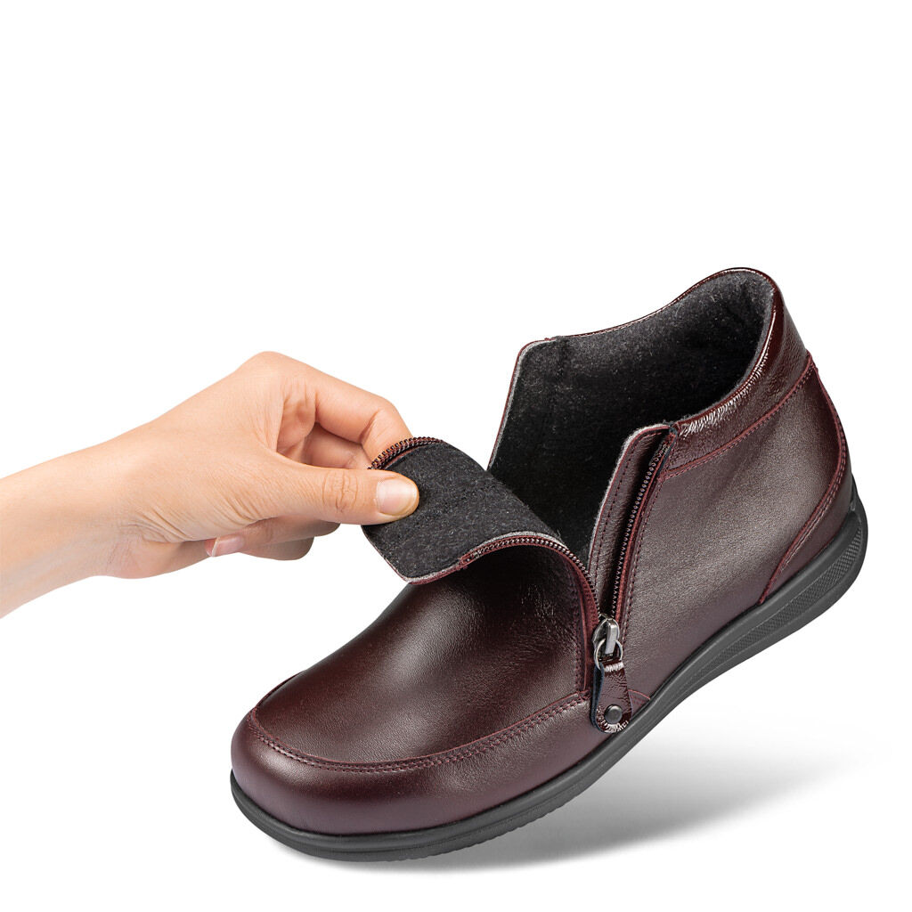 DAMEN - Stiefelette RENATE aubergine