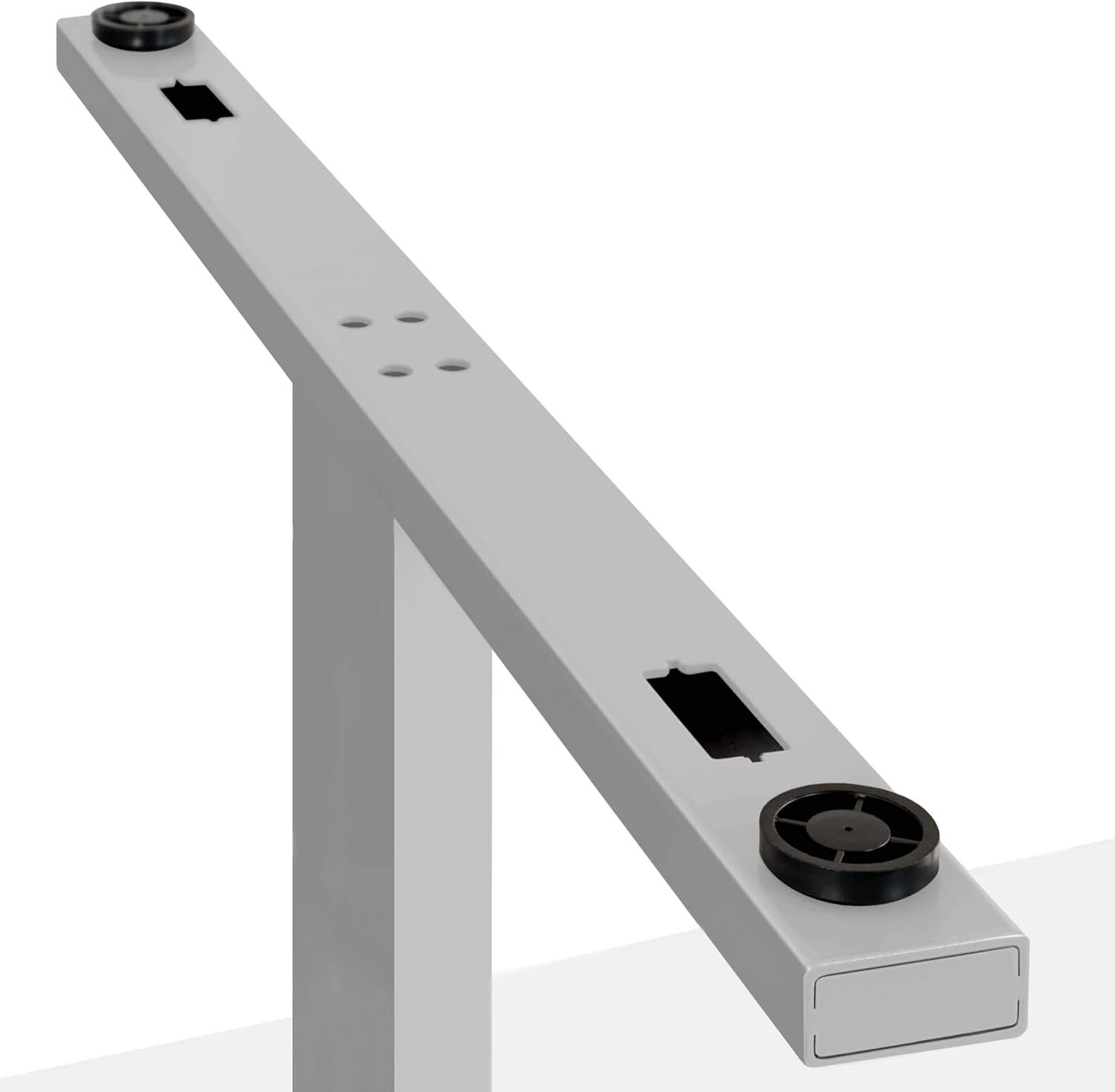 Weber Büro Easy Konferenztisch 240x120 cm Weiß mit ELEKTRIFIZIERUNG Besprechungstisch Tisch, Gestellfarbe:Silber