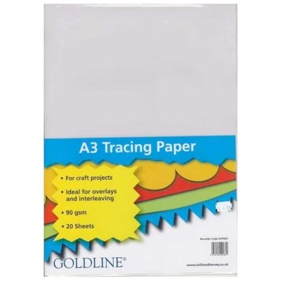 Exaclair A3 Tracing Paper Pack of 20: 90 GSM