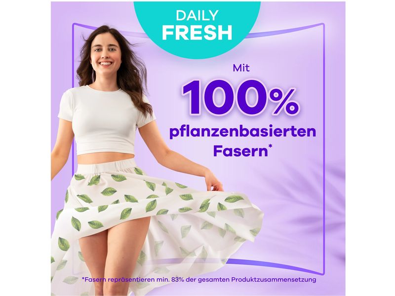 Always Slipeinlage Daily Fresh Fasern Gigapack 42 Stück Slipeinlagen ohne Duft für bis zu 12 Stunden Schutz