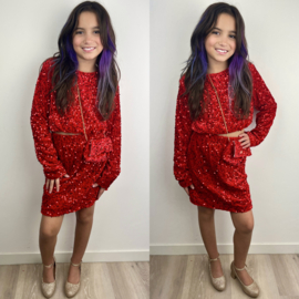 Glitter vibes set - red
