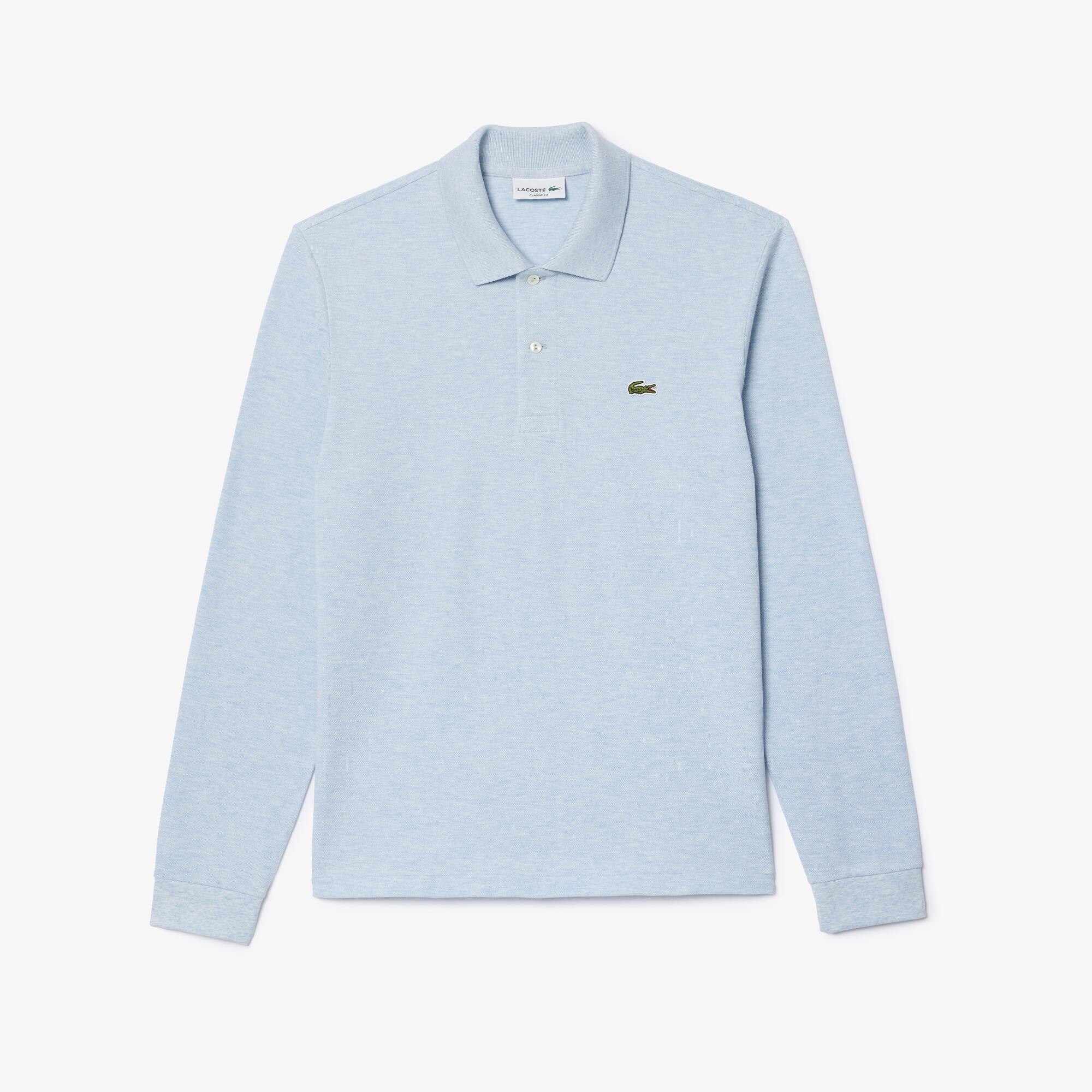 Original L.12.12 Heathered Langarm-Poloshirt Lange Ärmel - Blau - Lacoste - Herren