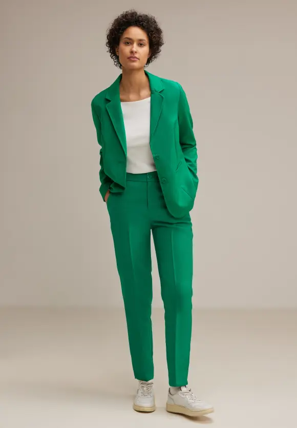 Loose Fit Twillhose - fresh spring green