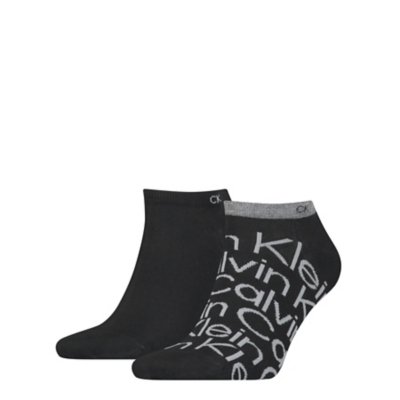 Chaussettes homme Sneaker 2P All Over Print CALVIN KLEIN