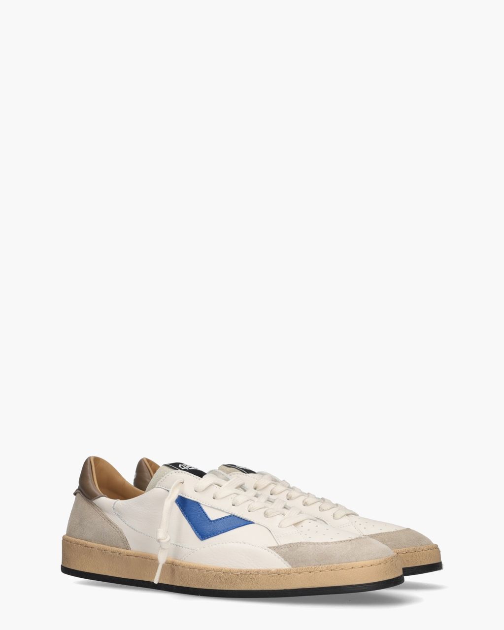 4b12 Play.New Off-White/Blauw Herensneakers
