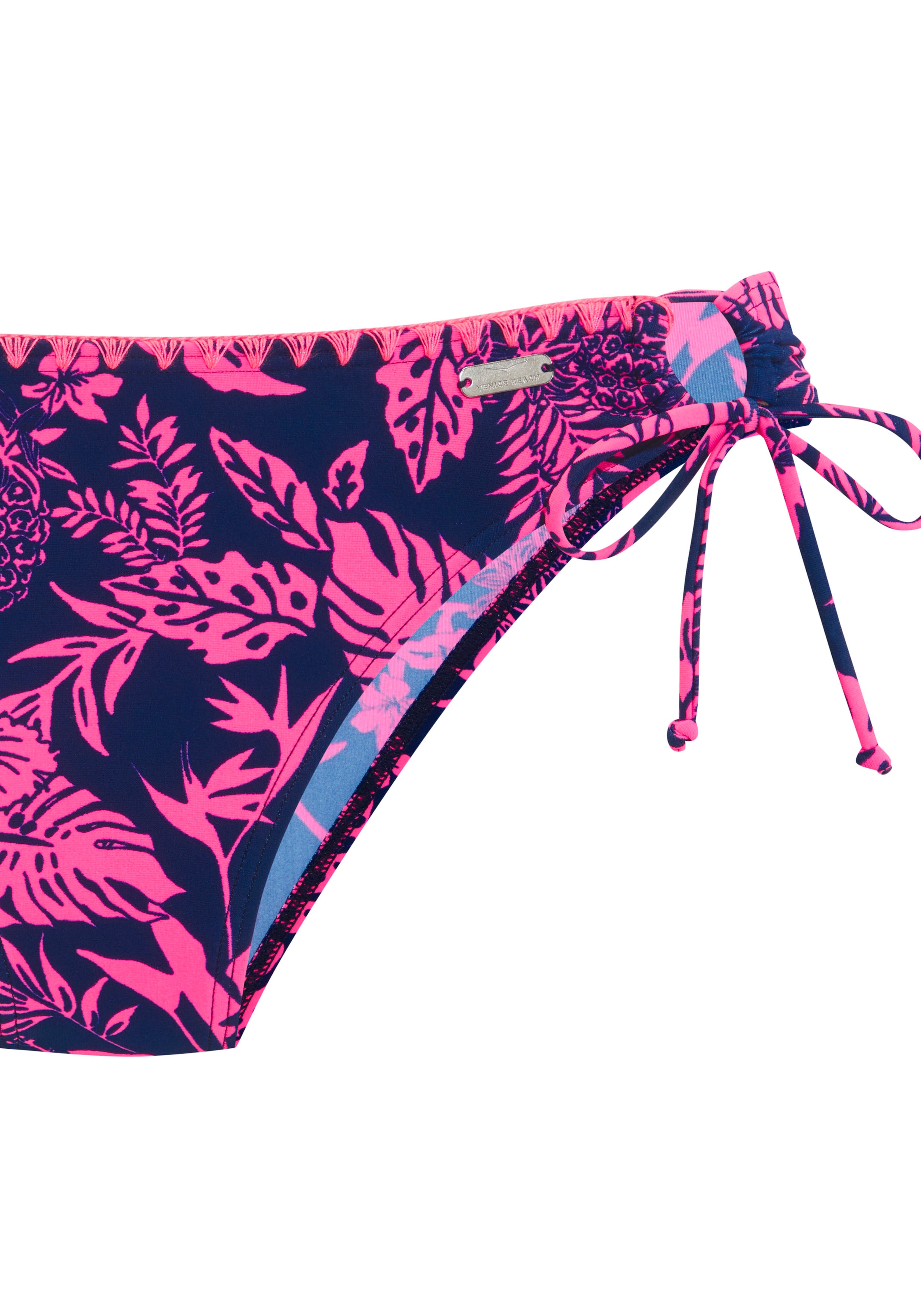Venice Beach Push-Up-Bikini »Kensi«, mit Kontrasthäkelkante