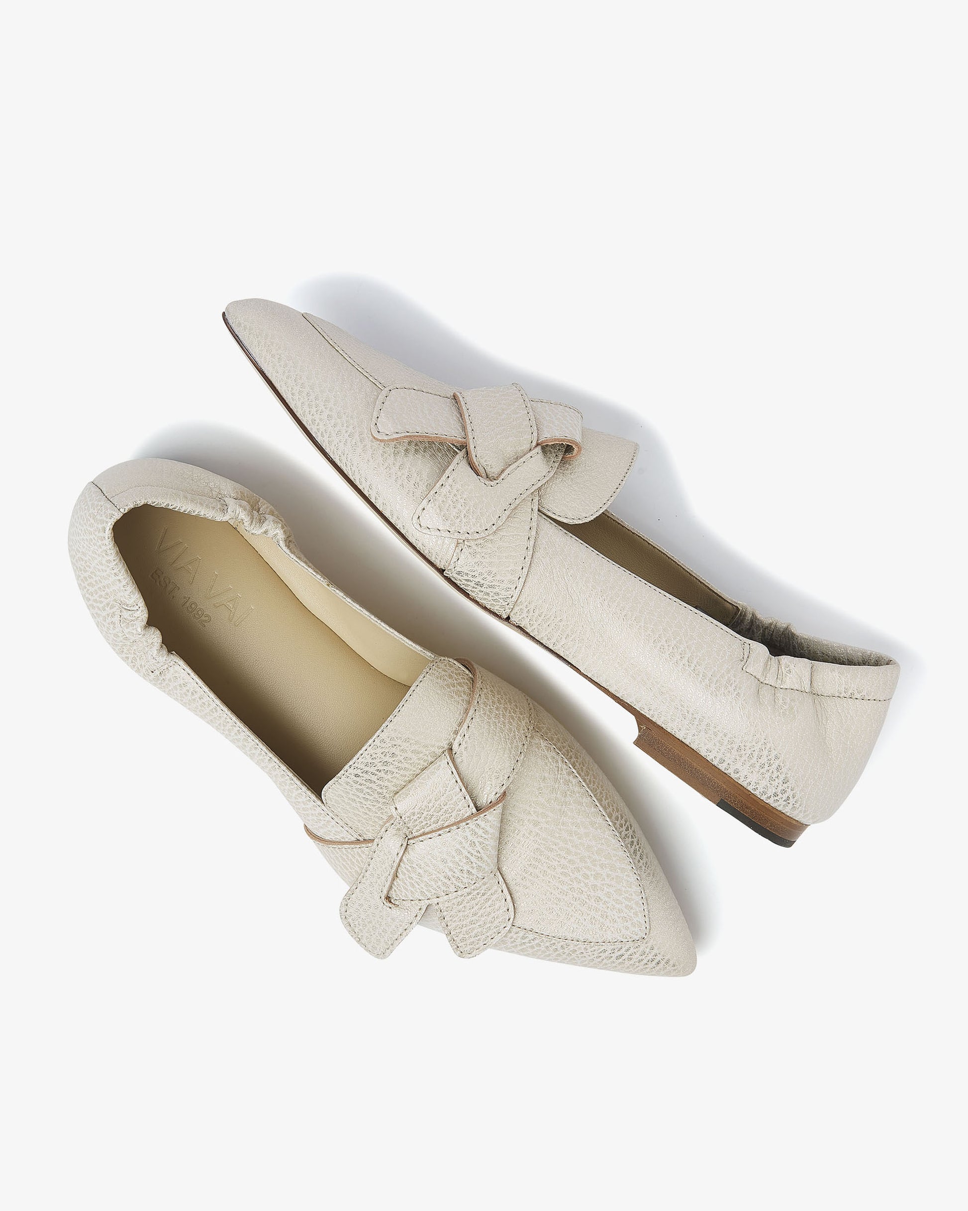 VIA VAI beige dames loafers Lola Rayne