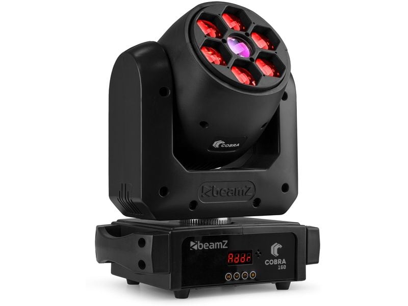 BeamZ Moving Head COBRA 160 Kompakter LED-Moving Head mit Bee Eye Effekt