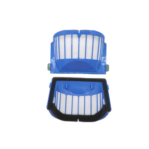 (10-tlg. Set) Ersatz Seiten Bürsten / Hepa Filter / Gummi Lamelle / Hauptbürste für iRobot Roomba Staubsauger Roboter Serie 600
