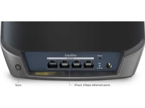 NETGEAR Orbi 860 Series RBS860B - Black Edition - Wi-Fi-system - (forlænger) - op til 2700 sq.ft - mesh 1GbE - Wi-Fi 6 - Tri-Band