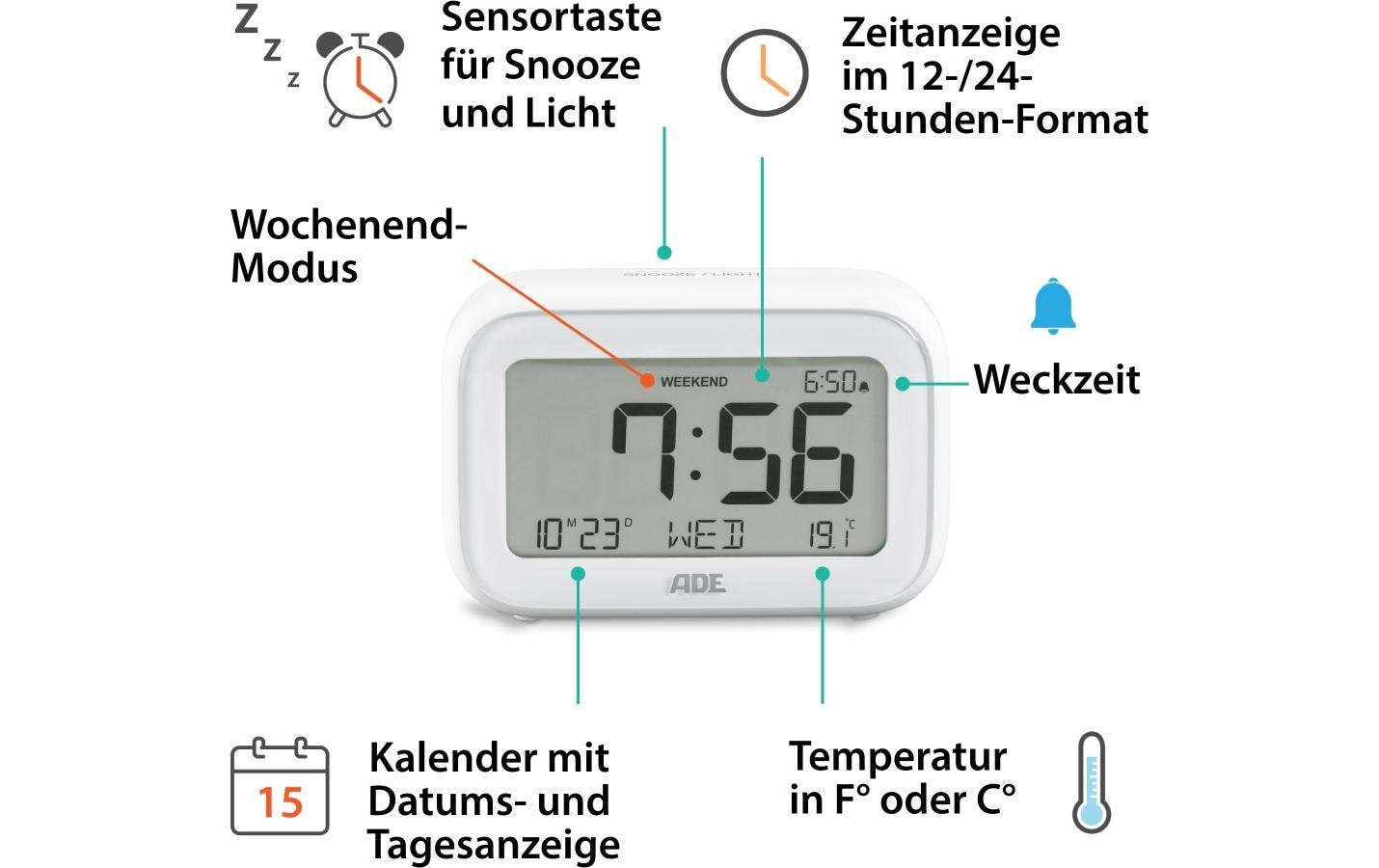 Digitalwecker mit TemperaturanzeigeWecker mit digitaler Anzeige