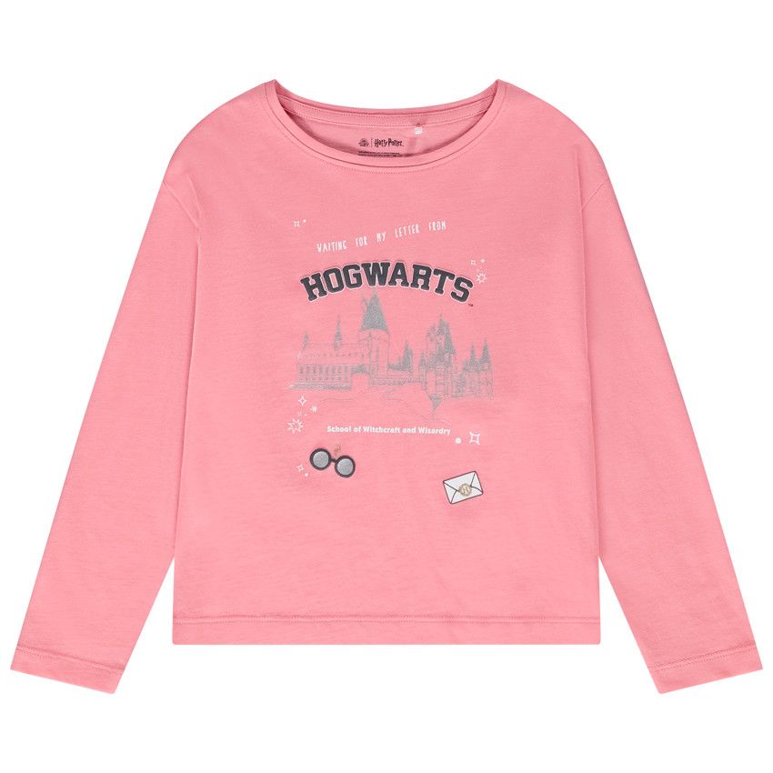 T-shirt manches longues en jersey print Harry Potter pour fille - Multicolore