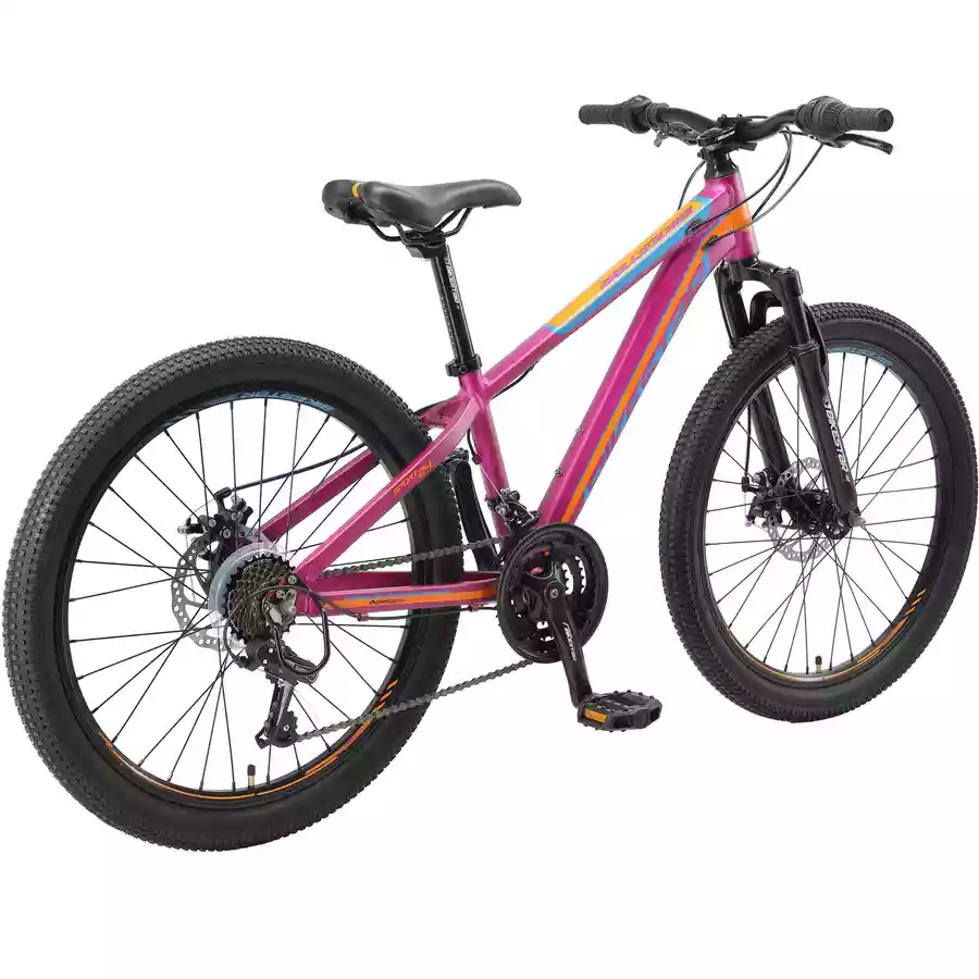Bikestar Kinderrad 24 Zoll Alu MTB Sport berry