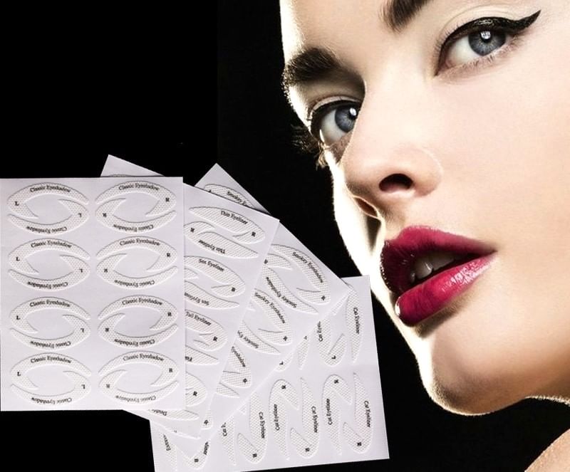 Jericoure - Oogschaduw / Eyeliner Make-up Sticker Stencil (Diverse Ontwerpen)
