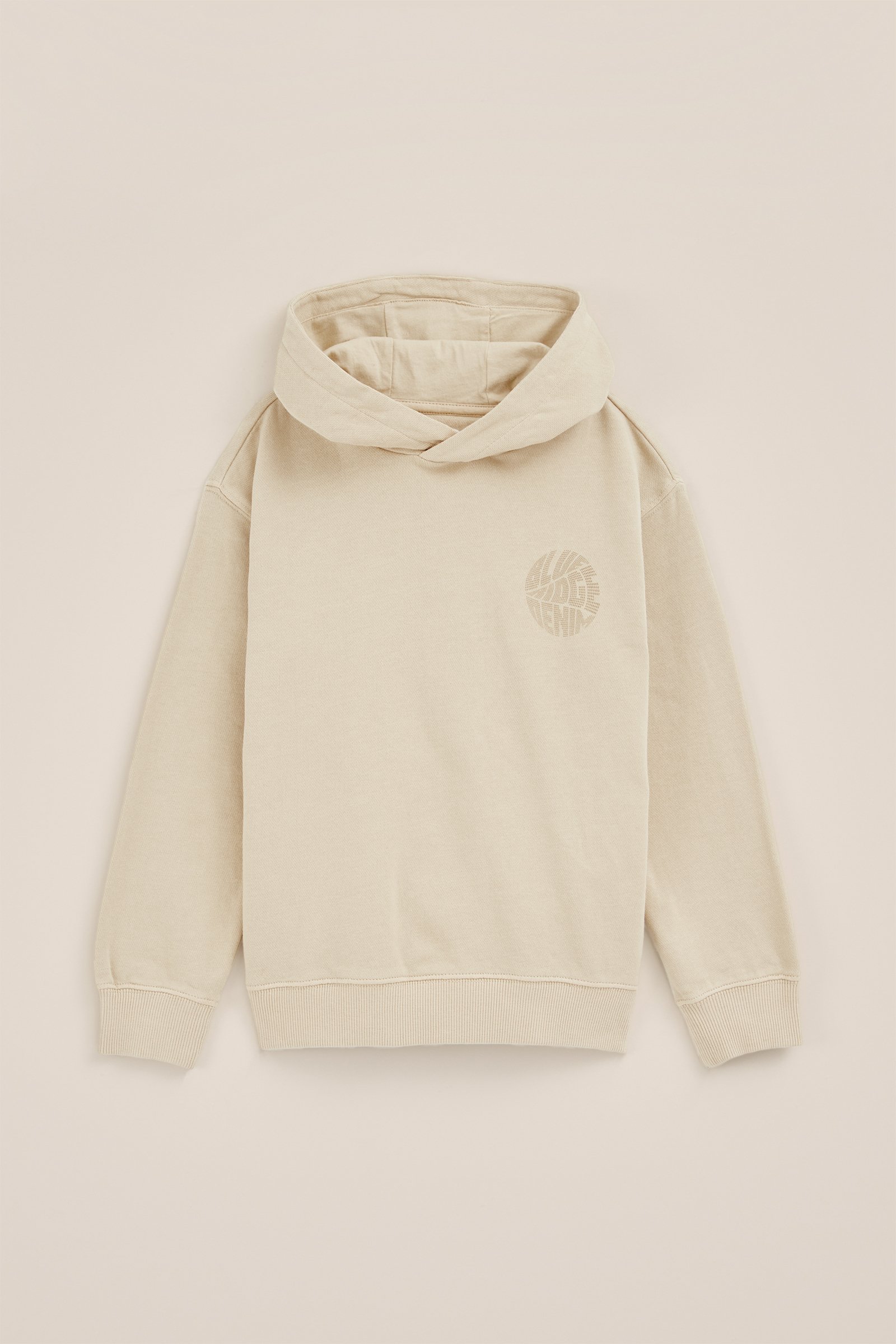 Jongens hoodie met opdruk Blue Ridge Beige