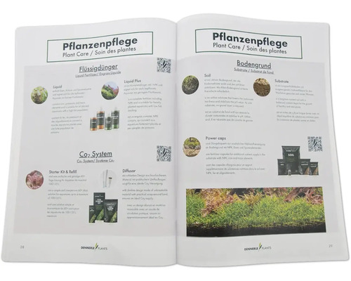 DENNERLE PLANTS Aquariumboek: Plantengids, Aquariumplantenboek, Instructies en oriëntatie voor het ontwerpen van een aquarium met planten, Paperback, 32 pagina's