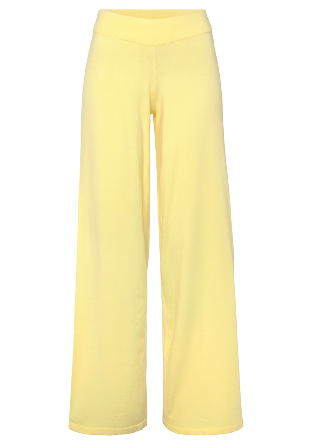 LASCANA Strickhose  mit weitem Bein, Loungewear