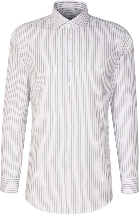 Seidensticker Business Shirt Regular Long sleeve Kent-Collar Stripes Blue