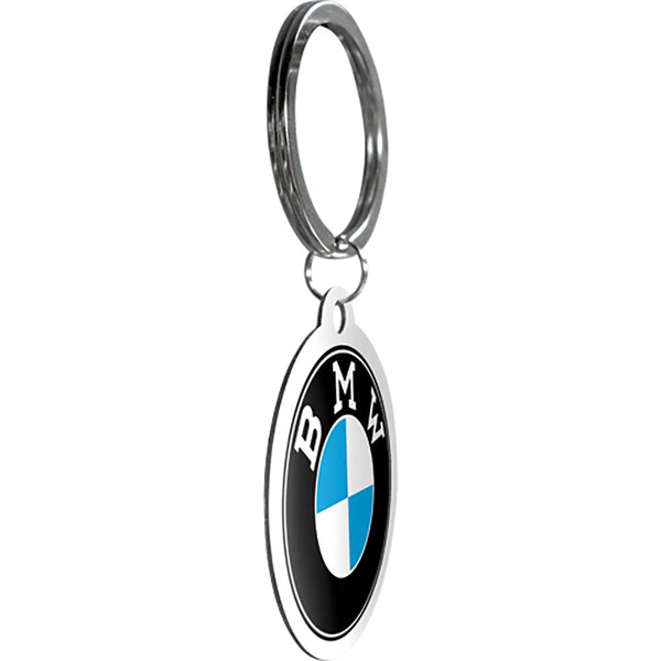 nostalgic art - Porte-clés BMW - Logo Noir / Bleu / Blanc